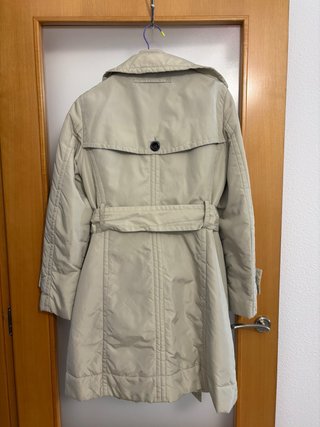 Gabardina acolchada Zara mujer beige