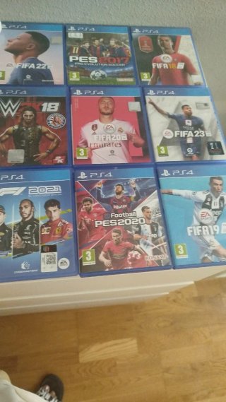 Lote 7 Juegos PS4: FIFA, God of War, PES...
