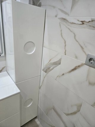Armario baño blanco brillante