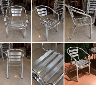 Sillas de aluminio para terraza