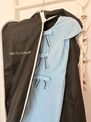 Vestido Silvia Navarro Azul Cielo Talla 36