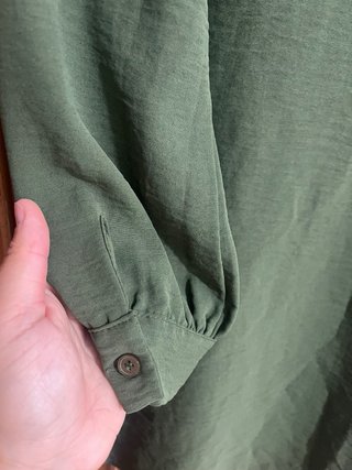 Vestido camisero verde