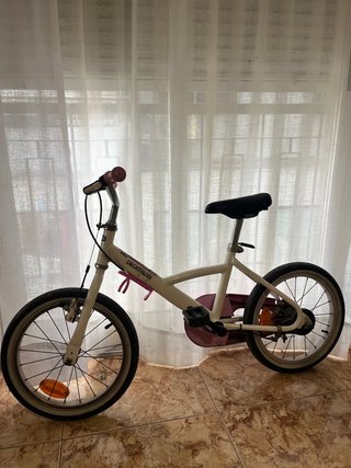 Bicicleta infantil Decathlon rosa 16