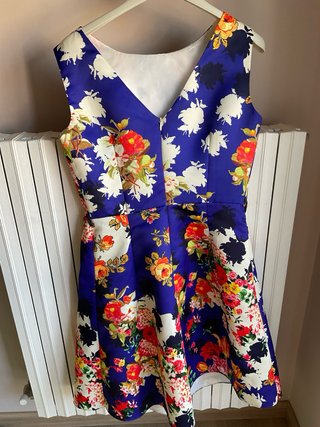 Vestito Camomilla raso fantasia floreale
