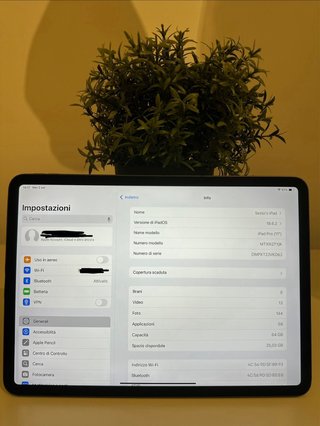 iPad Pro 11 Wi-Fi Argento