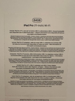 iPad Pro 11 Wi-Fi Argento