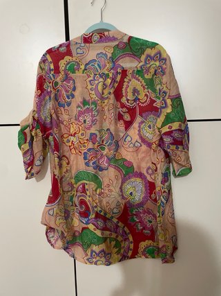 Camicia cotone garza fantasia