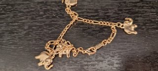Pulsera Acero Inoxidable Bañada en Oro