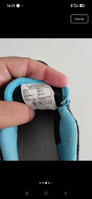 Zapatillas trekking niño negras y azules