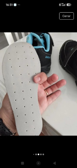 Zapatillas trekking niño negras y azules