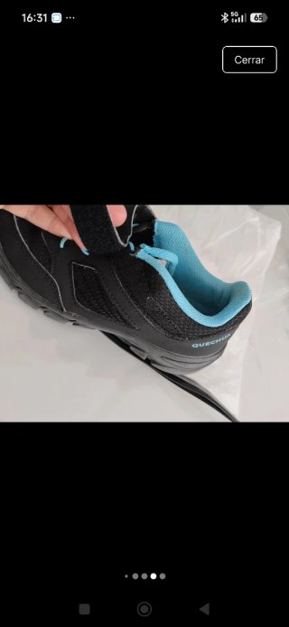 Zapatillas trekking niño negras y azules