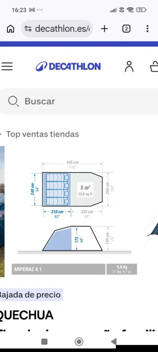 Tienda de campaña Arpenaz Family 4.1