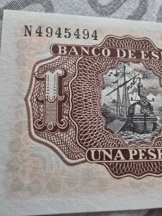 Billete 1 Peseta Banco de España 1953, Madrid, SC.