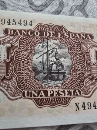 Billete 1 Peseta Banco de España 1953, Madrid, SC.