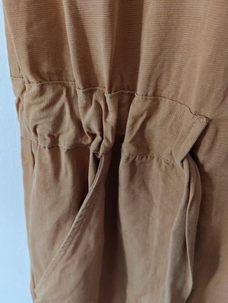 Vestido Chaleco Zara Camel Talla S