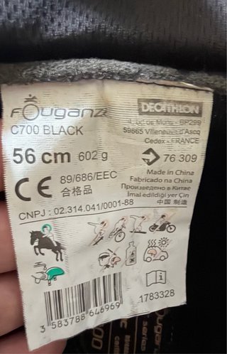 Casco equitación Fouganza C700 adulto talla 56