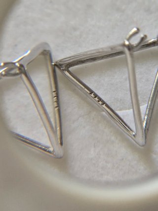 Pendientes Triángulo Plata 925