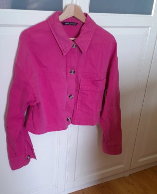 Cazadora Zara Algodón Rosa