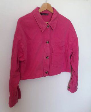 Cazadora Zara Algodón Rosa