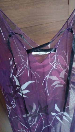 Camisón lencero transparente morado