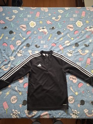 Sudadera Adidas cremallera negra