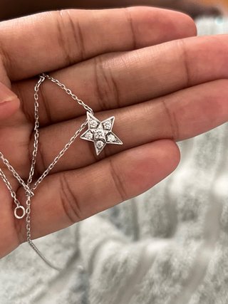 Collar Chanel Comète Géode Oro Blanco Diamantes