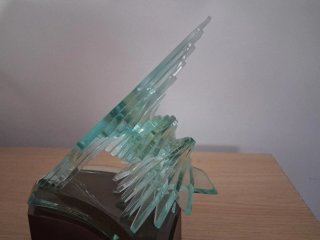 Escultura arte en vidrio 2001