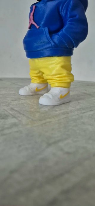 Toro Stampa 3D Jordan Blu Giallo