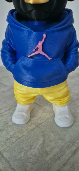 Toro Stampa 3D Jordan Blu Giallo