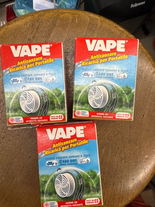 3 x VAPE Antizanzare Ricarica Portatile