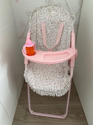 Trona de juguete floral rosa