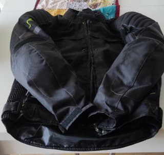 Chaqueta Moto Hombre Negra