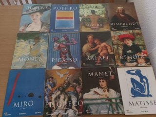 Pintura_ 4 libros de biografías de varios pintores