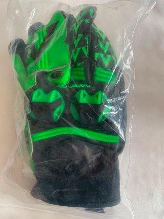 Guantes de moto VELO negros y verdes talla L