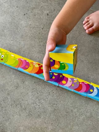 Puzzle Cubos Madera Infantil 9 Piezas