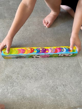 Puzzle Cubos Madera Infantil 9 Piezas