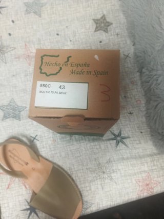 Sandalias Menorquinas Beige Talla 43
