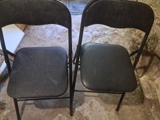 Sillas plegables negras (pack 2)