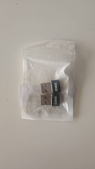 Pack 2 Adaptadores USB a Tipo C Negro