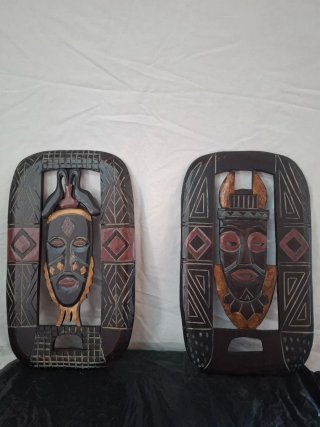 Máscaras Africanas Decorativas de Madera