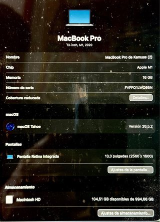 MacBook Pro 13 Plata/Gris Espacial