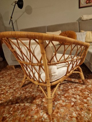 Sillón ratán stockholm 2017 con cojines