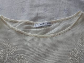 Maglia larga Mango color panna S/XS con sottoveste