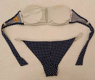 Bikini Talla 38 Azul y Blanco