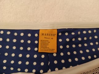 Bikini Talla 38 Azul y Blanco