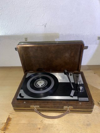 Giradischi Portatile Diplomat Valigetta Vintage