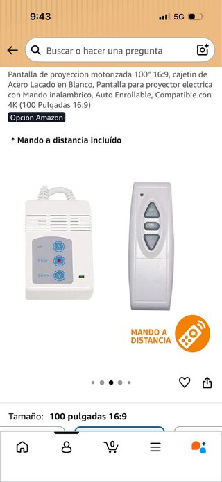 Proyector gris y blanco Se regala pantalla 100 p