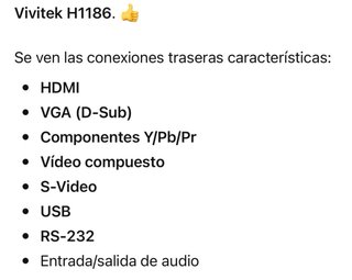 Proyector gris y blanco Se regala pantalla 100 p