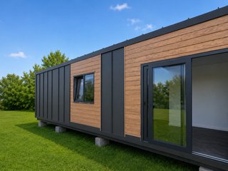 Casa contenedor 40ft aislada 25m + 1 dormitorio