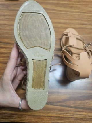 Sandalias cuña Castañer x Ancient Greek T.37 piel